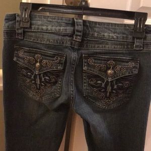 Harley Davidson embellished jeans